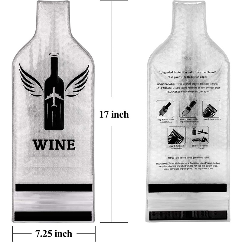 Fundas protectoras para botellas de vino reutilizables