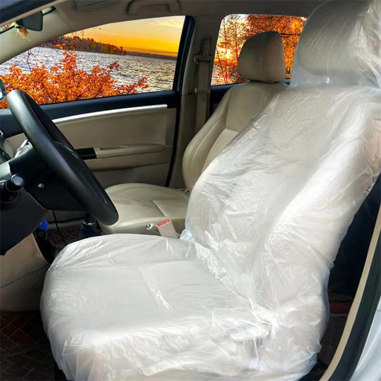 funda de asiento de coche de plástico desechable resistente