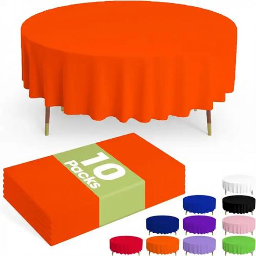 red table covers round